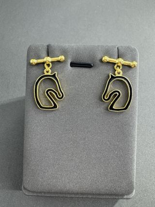 Hermès Equine Silhouette Charm Stud Earrings
