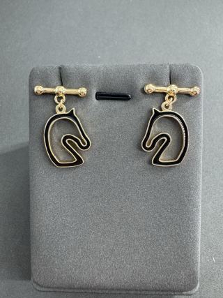 Hermès Equine Silhouette Charm Stud Earrings