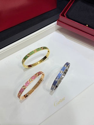 CARTIER Celestia Rainbow Pavé Bangle