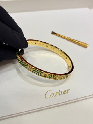 CARTIER Celestia Rainbow Pavé Bangle