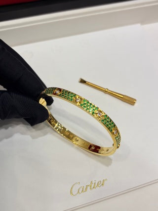 CARTIER Celestia Rainbow Pavé Bangle