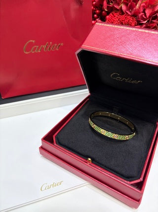 CARTIER Celestia Rainbow Pavé Bangle