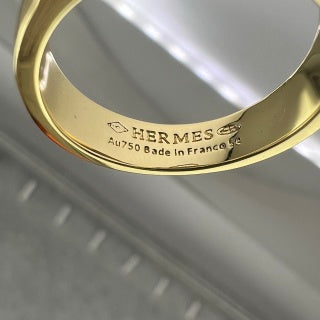 Hermès Kelly Oval Pavé Link Ring