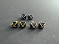 Hermès Minimalist Geometric Enamel Stud Earrings