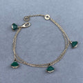 Bvlgari Green Fan Charm Bracelet – Elegant Luxury Jewelry