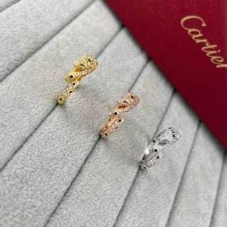 CARTIER Sylvara Panther Pavé Open Ring