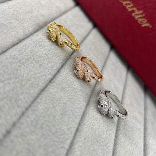 CARTIER Sylvara Panther Pavé Open Ring