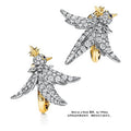 Tiffany & Co. Diamond-Set "Bird on a Rock" Earrings in Mixed Metals