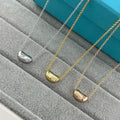 Tiffany Polished Small Gold Bead Necklace