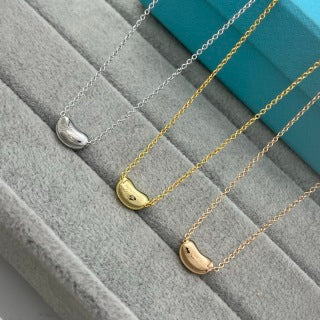 Tiffany Polished Small Gold Bead Necklace