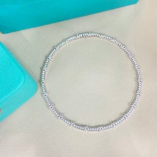Tiffany & Co. Multi-link Interlocking Necklace with Full Diamond Pavé