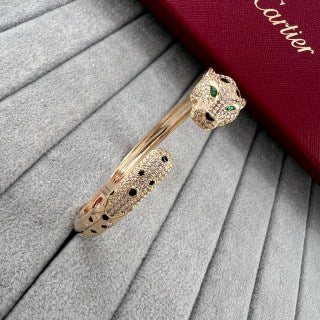 CARTIER Selvara Panther Embrace Bangle