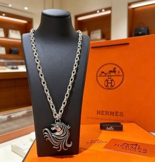 Hermès Équestre Stallion Pendant Necklace