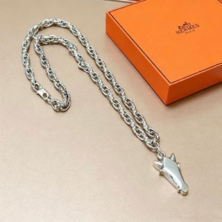 Hermès Éperon Equestrian Stirrup Pendant Necklace