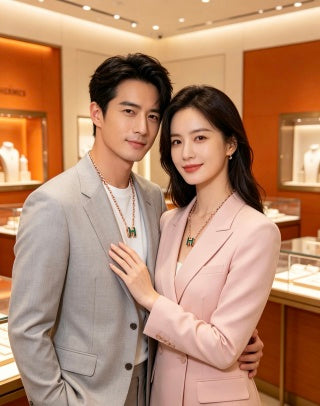 Hermès Pop H Vert Émeraude Enamel Pendant Necklace