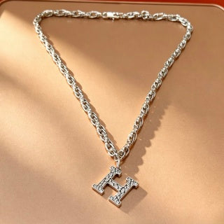 Hermès Pavé H Chaine d’Ancre Statement Necklace