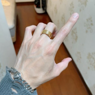 Bvlgari Gold Multi Band Ring – Elegant Luxury Jewelry