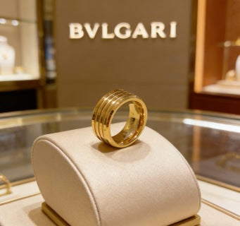 Bvlgari Gold Multi Band Ring – Elegant Luxury Jewelry