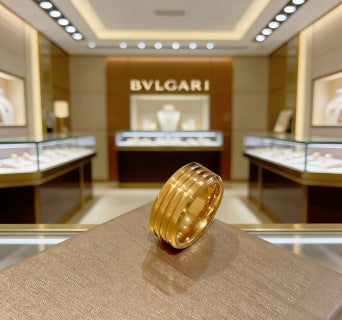 Bvlgari Gold Multi Band Ring – Elegant Luxury Jewelry