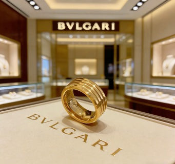 Bvlgari Gold Multi Band Ring – Elegant Luxury Jewelry