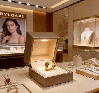 Bvlgari Gold Multi Band Ring – Elegant Luxury Jewelry