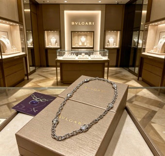 Bvlgari Silver Chunky Link Chain Necklace – Elegant Luxury Jewelry