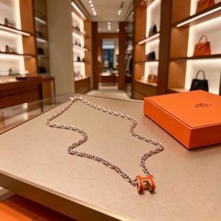 Hermès Pop H Enamel Pendant Necklace