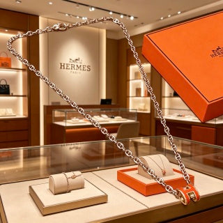Hermès Pop H Enamel Pendant Necklace