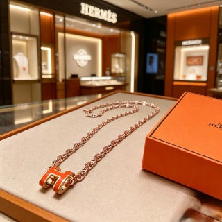 Hermès Pop H Enamel Pendant Necklace