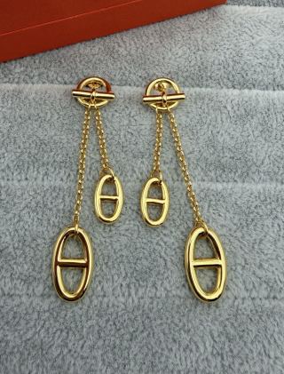 Hermès Cascade Chaine d’Ancre Drop Earrings