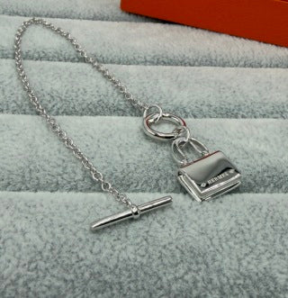 Hermès Kelly Lock Pavé Charm Bracelet