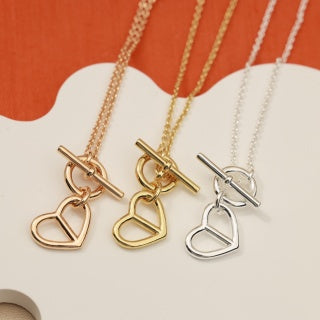 Hermès Heart Toggle Pendant Necklace