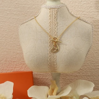 Hermès Heart Toggle Pendant Necklace