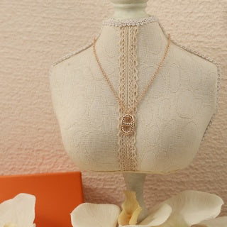 Hermès Twisted Rope Oval Pendant Necklace