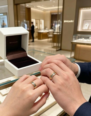 Bvlgari Two Tone Spiral Ring – Elegant Luxury Jewelry