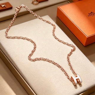 Hermès Aurora H Chain Pendant Necklace