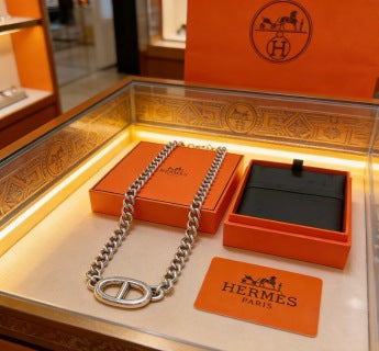 Hermès Bold Oval Link Chain Necklace