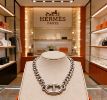 Hermès Bold Oval Link Chain Necklace