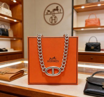 Hermès Bold Oval Link Chain Necklace