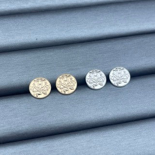 Hermès Heritage Medallion Stud Earrings