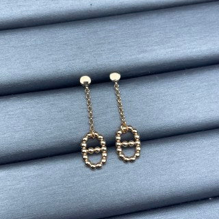 Hermès Oval Link Drop Stud Earrings