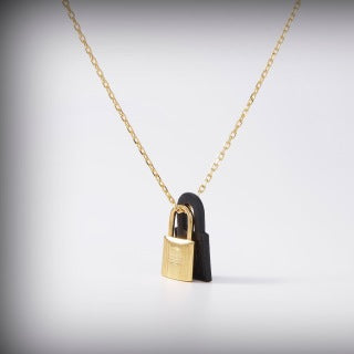 Hermès Mini Lock Charm Pendant Necklace