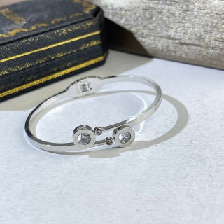 Bvlgari Double Circle Crystal Cuff Bracelet – Elegant Luxury Jewelry