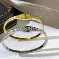 Bvlgari Serpent Scale Black Accent Cuff Bracelet – Elegant Luxury Jewelry