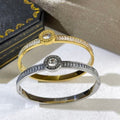 Bvlgari Two Tone Logo Cuff Bracelet – Elegant Luxury Jewelry