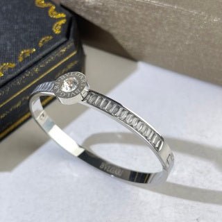 Bvlgari Two Tone Logo Cuff Bracelet – Elegant Luxury Jewelry