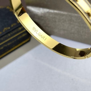 Bvlgari Geometric Open Cuff Bracelet – Elegant Luxury Jewelry