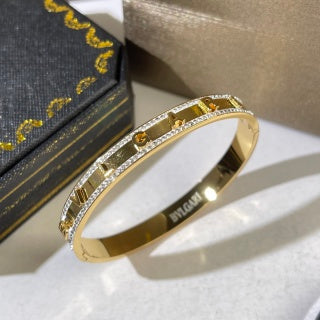 Bvlgari Geometric Open Cuff Bracelet – Elegant Luxury Jewelry