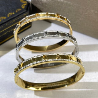 Bvlgari Geometric Open Cuff Bracelet – Elegant Luxury Jewelry