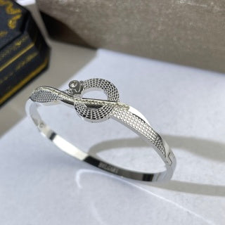 Bvlgari Serpenti Inspired Open Cuff Bracelet – Elegant Luxury Jewelry